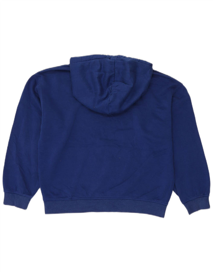 Damski sweter oversize z kapturem Zara UK 14, średni niebieski, bawełniany