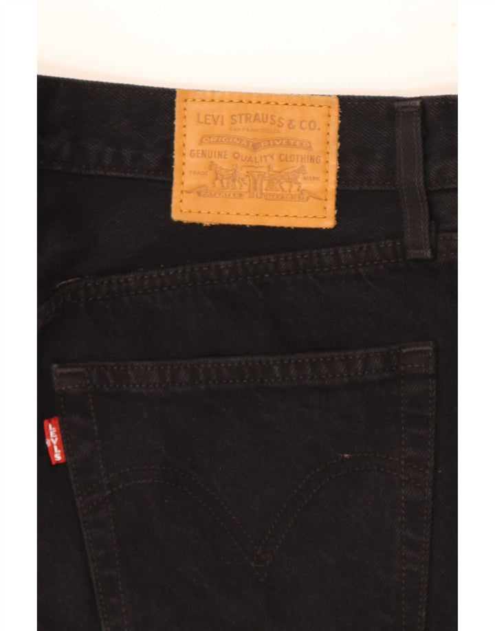Damska spódnica dżinsowa Levi's W28 Średnia czarna bawełna