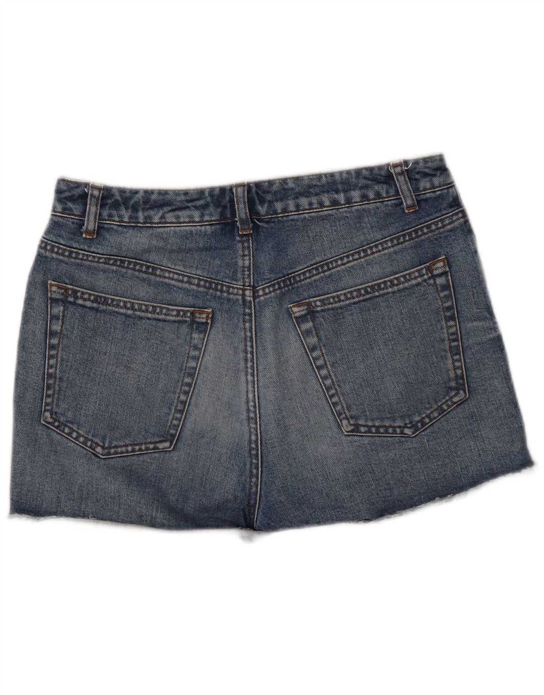 Damskie spodenki jeansowe TOPSHOP UK 12 Medium W30 Niebieskie bawełniane