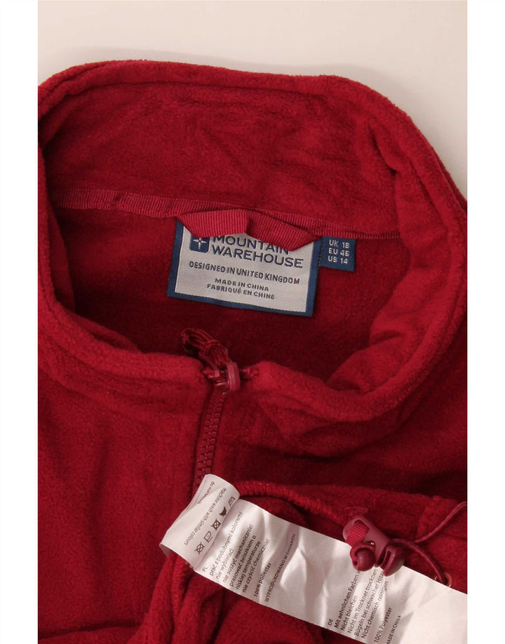 Damska kurtka polarowa Mountain Warehouse UK 18 XL, bordowy poliester