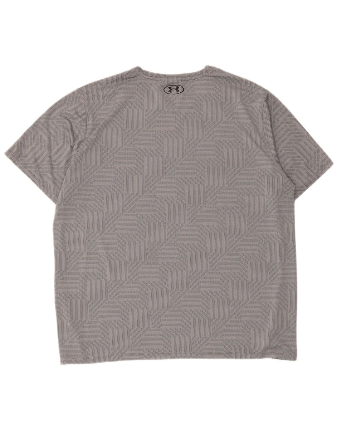 Męska koszulka t-shirtowa Under Armour XL, szara, geometryczna