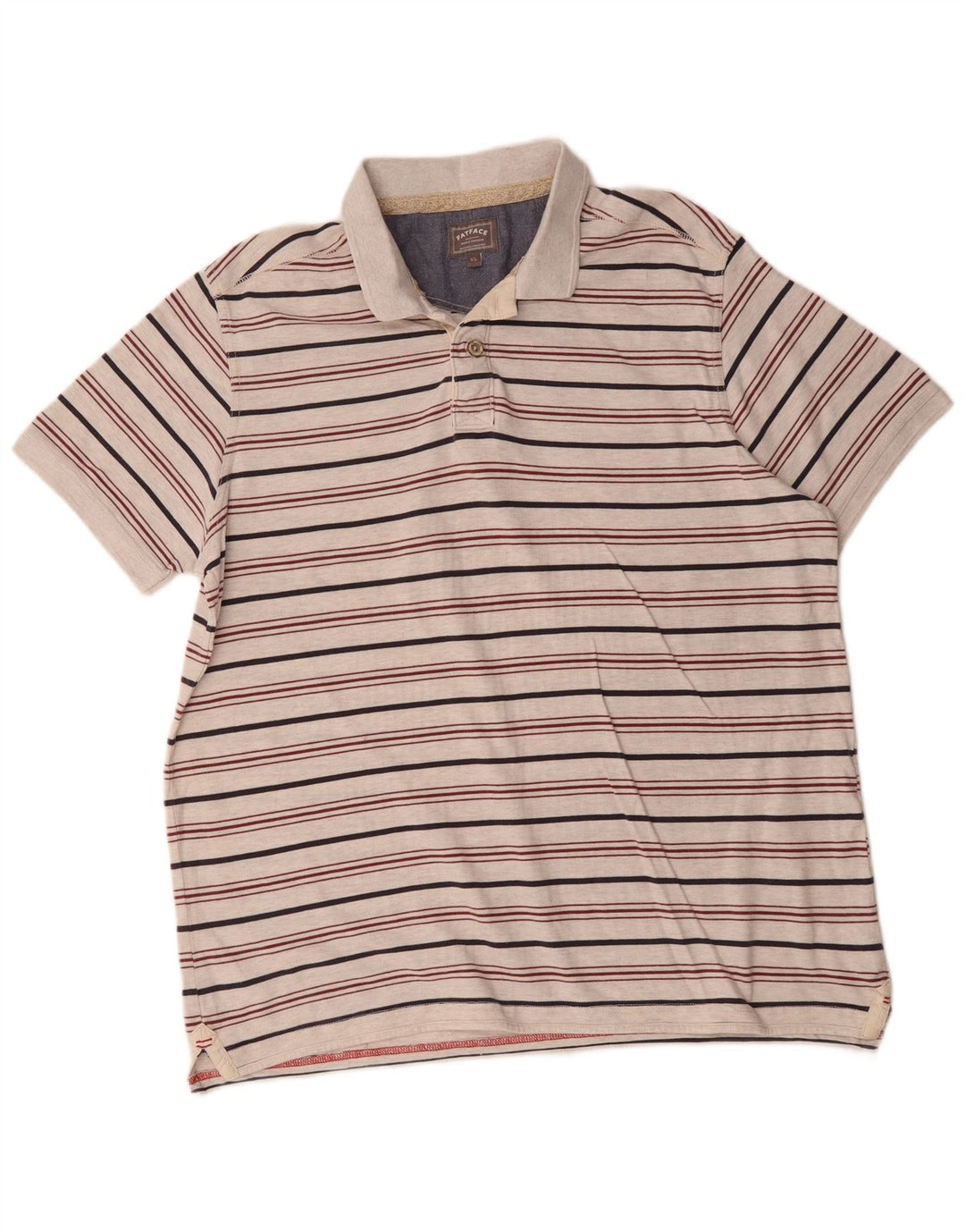 Męska koszulka polo Fat Face XL, szara, bawełniana w paski