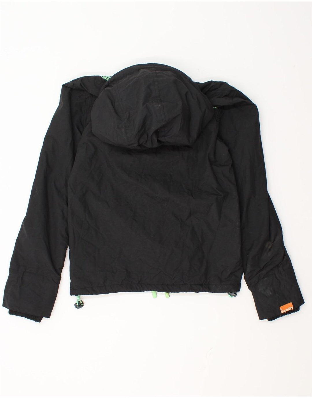 Damska kurtka wiatrówka Superdry Graphic UK 10, mała czarna