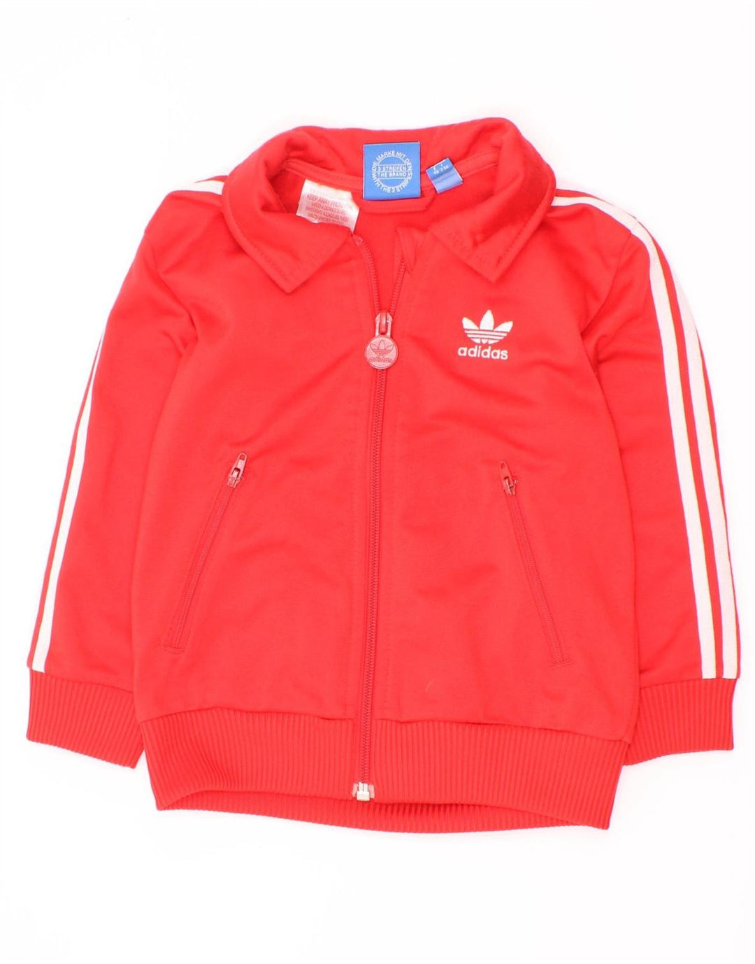 Chłopięca bluza dresowa Adidas z grafiką, 2-3 lata, czerwona, poliester
