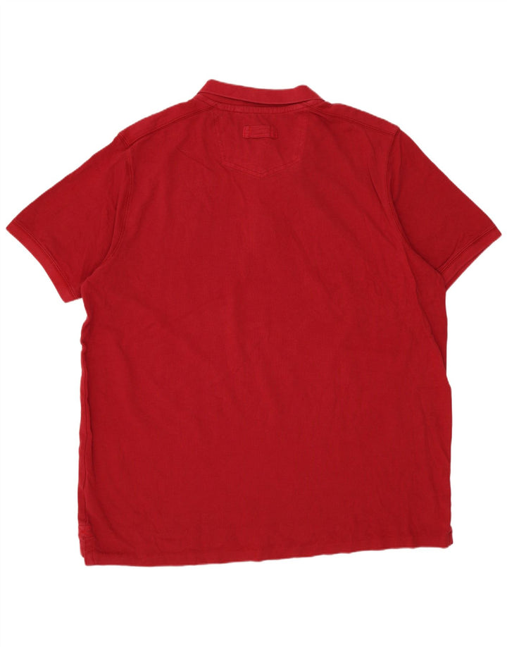Męska koszulka polo Fat Face 2XL, czerwona, bawełniana