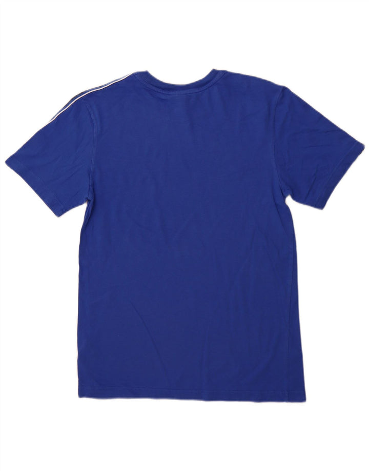 NIKE Mens Graphic T-Shirt Top Small Blue Colourblock Cotton