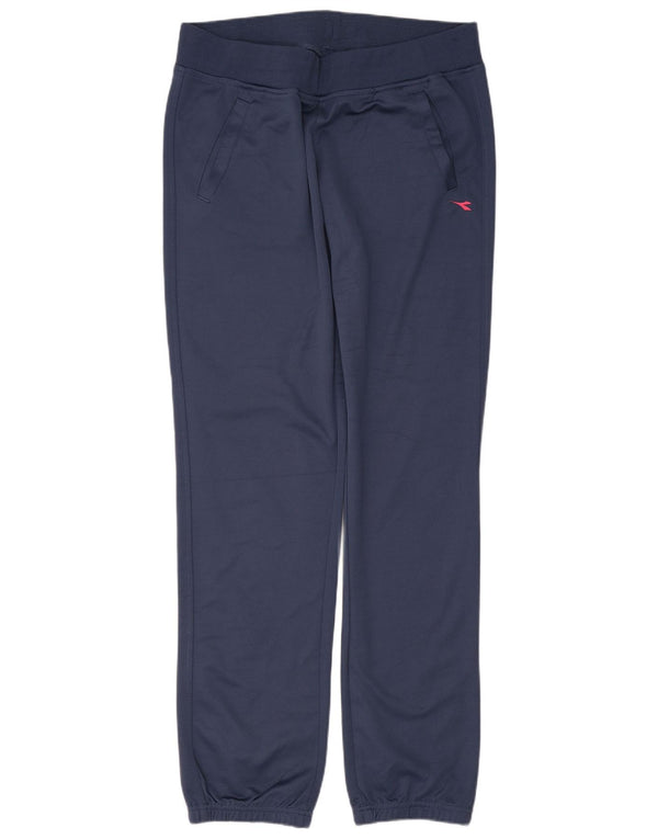 Damskie spodnie dresowe Diadora Joggers UK 14, duży granatowy poliester