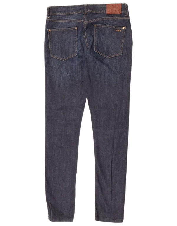 Damskie jeansy skinny Zara EU 38 Small W28 L30 Granatowa bawełna