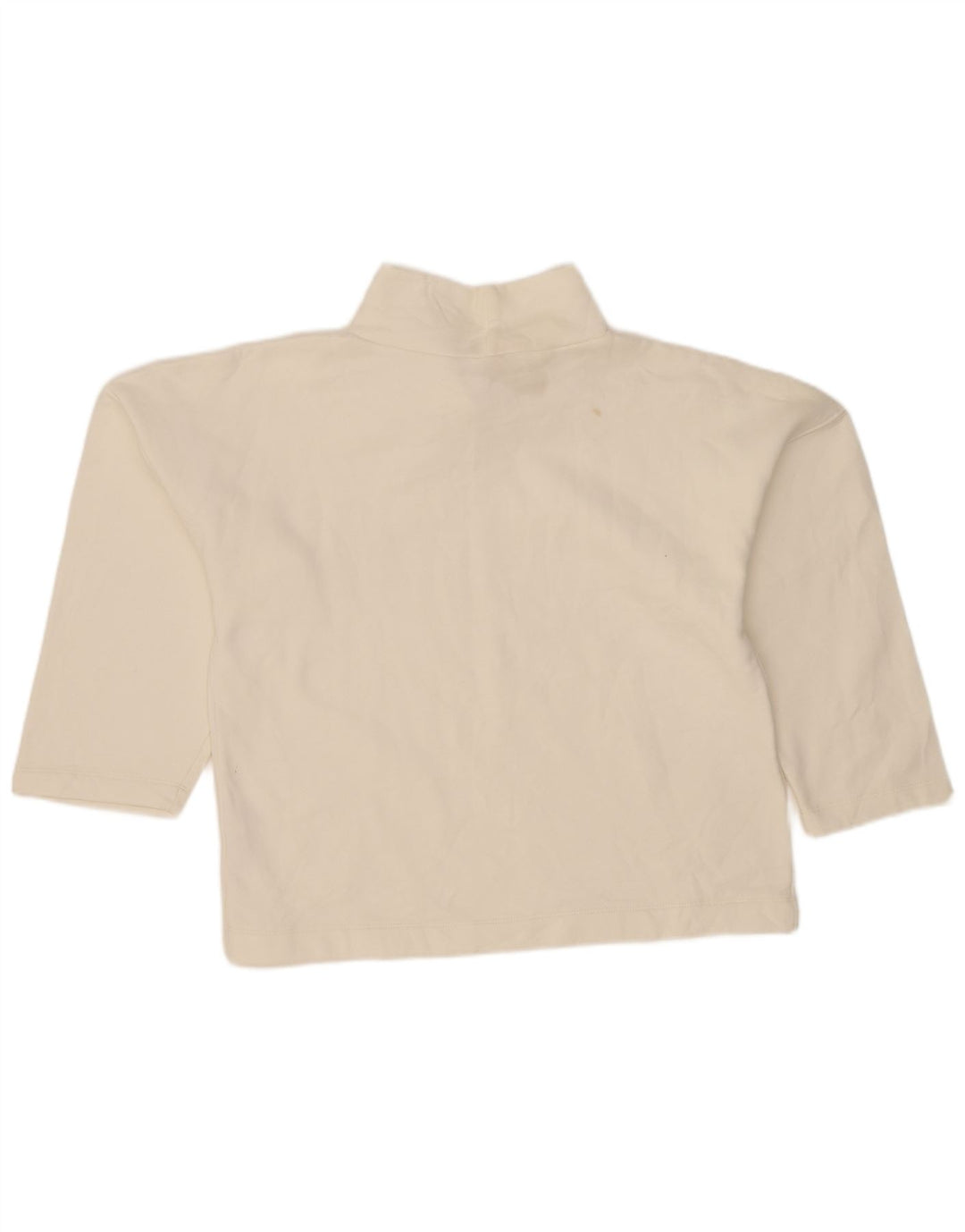 Damski top oversize Zara z rękawem 3/4, UK 10, mały, złamanej bieli, bawełniany