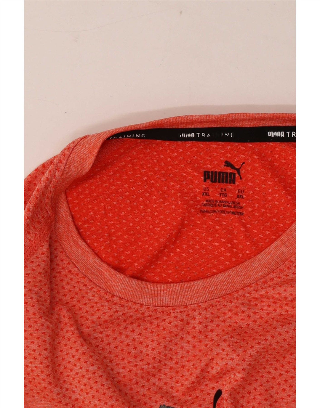 Męski t-shirt Puma Top 2XL w kolorze czerwonym nakrapianym