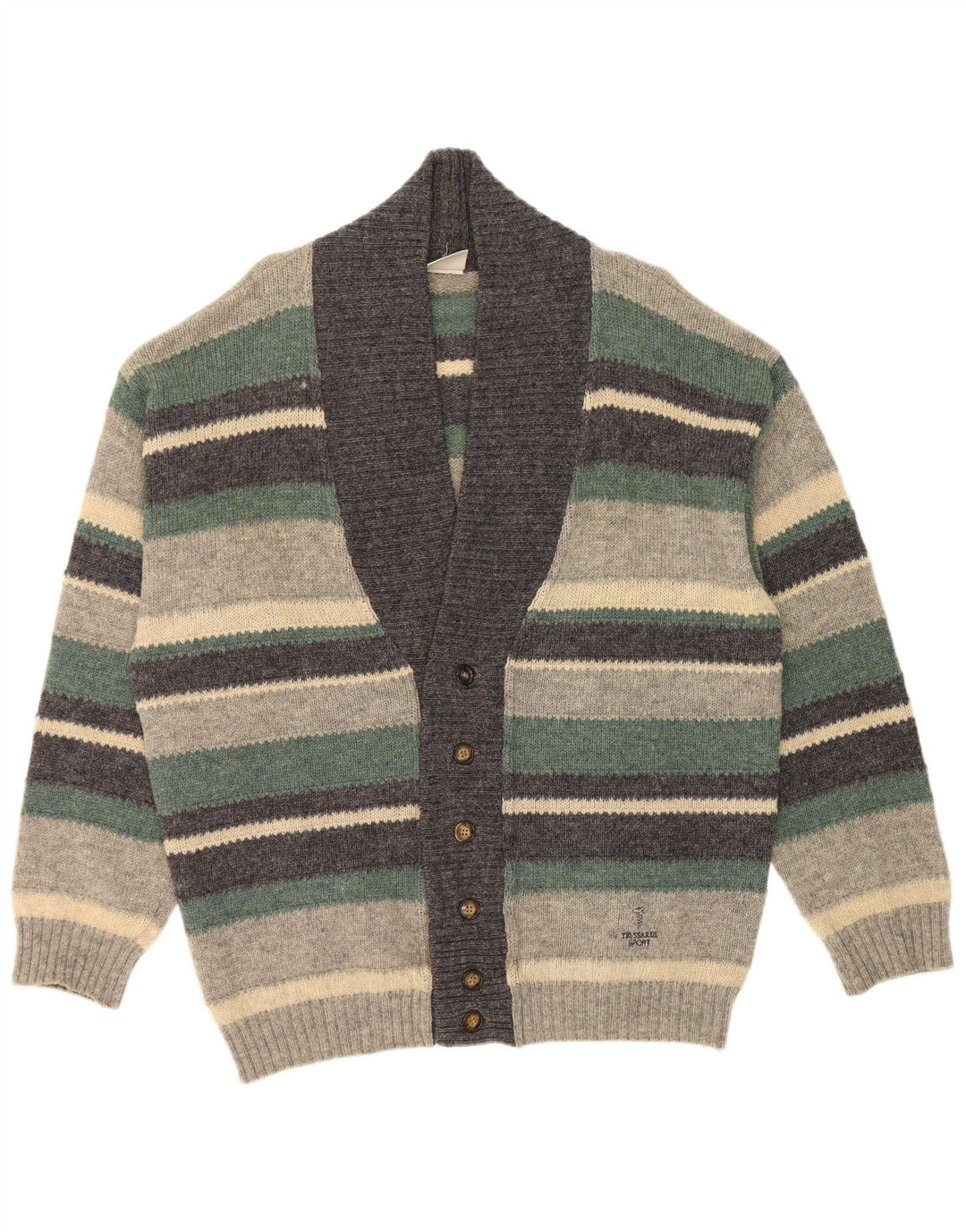 Męski sweter rozpinany Trussardi XL w wielokolorowe paski