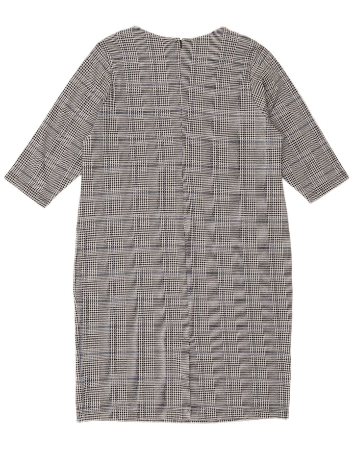 Marks & Spencer Damska sukienka z rękawem 3/4, UK 22 3XL, szara krata