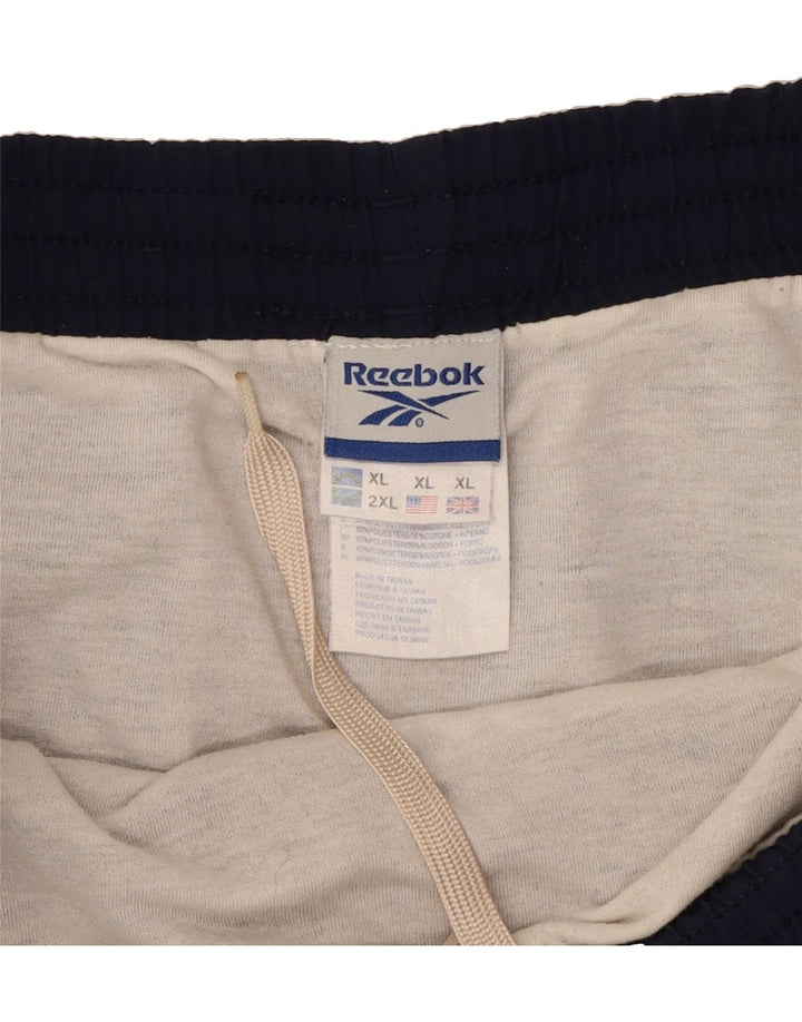 REEBOK Mens Sport Shorts XL  Navy Blue Polyester Vintage Reebok and Second-Hand Reebok from Messina Hembry 