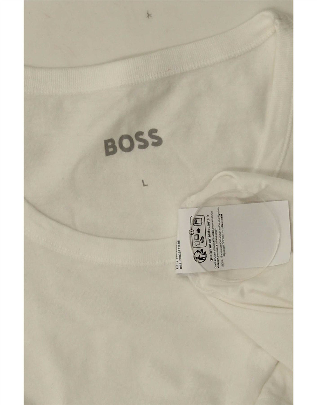 Męska koszulka Hugo Boss, duża, biała, bawełniana
