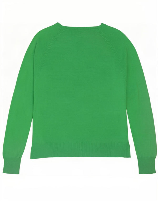 Damski sweter Zara z dekoltem w łódkę UK 10 Small, zielony, wiskozowy