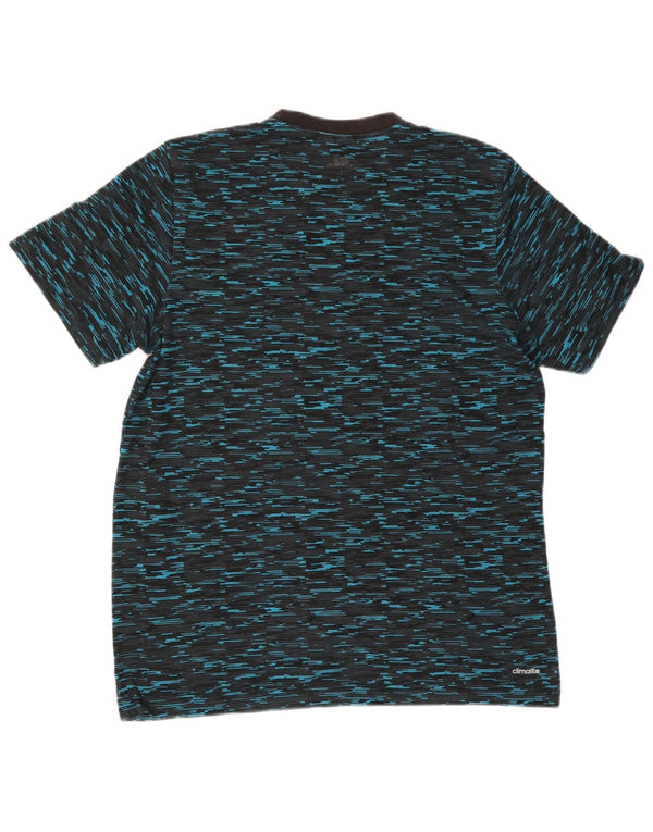 Adidas Mens Climalite Graphic T-Shirt Top Small Navy Blue Flecked
