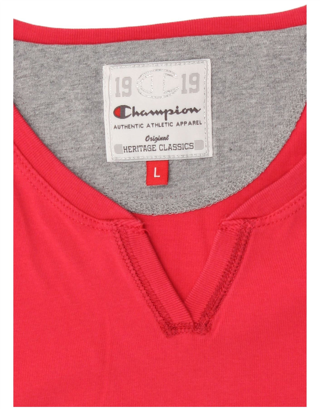 T-shirt damski Champion Heritage Classics Top UK 14, duży, czerwony