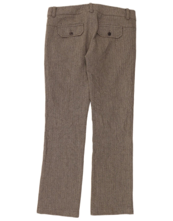 Damskie spodnie typu casual Bootcut IT 44 Medium W34 L32 Szara jodełka