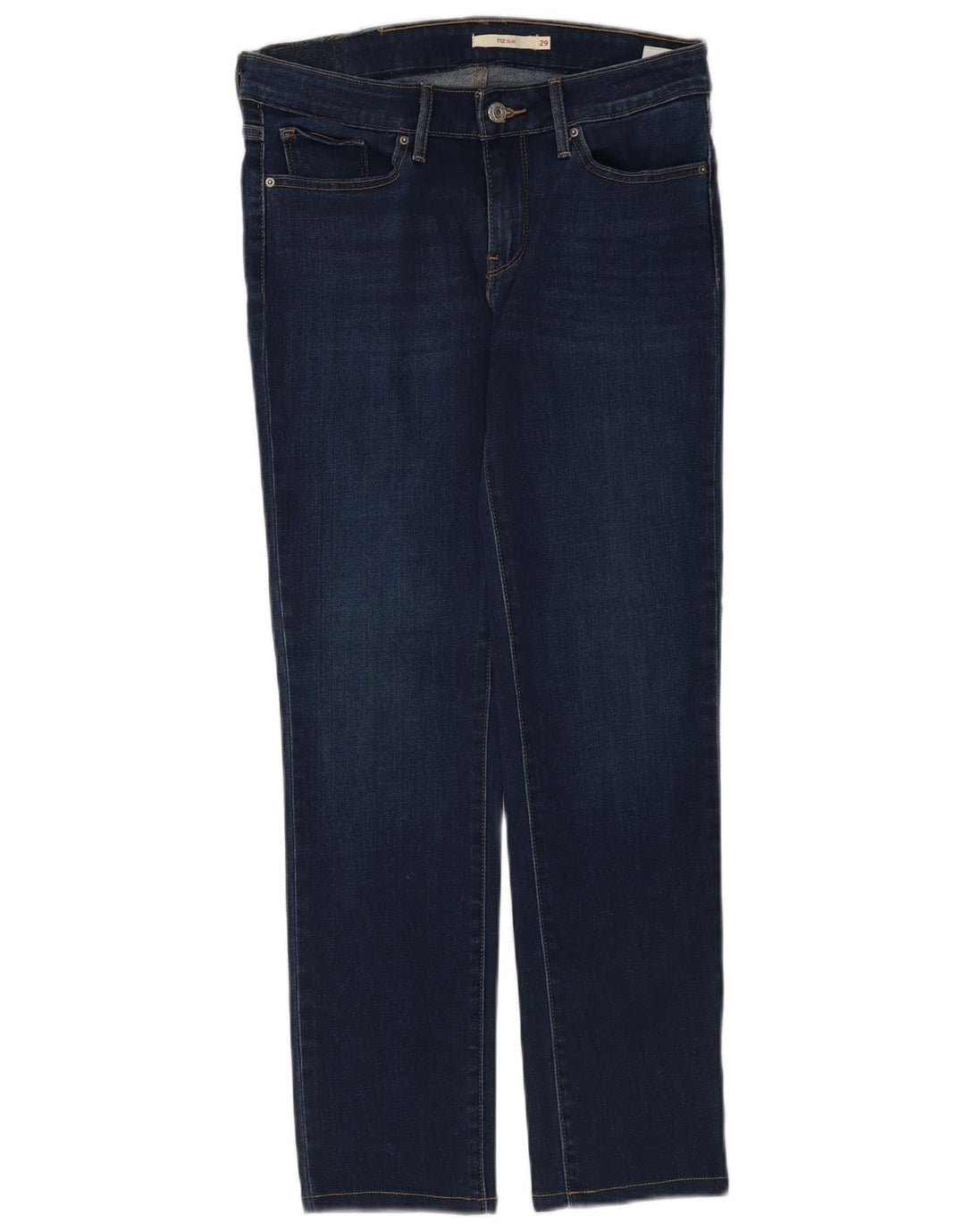 Damskie jeansy Levi's 712 Slim W29 L28 Niebieskie bawełniane