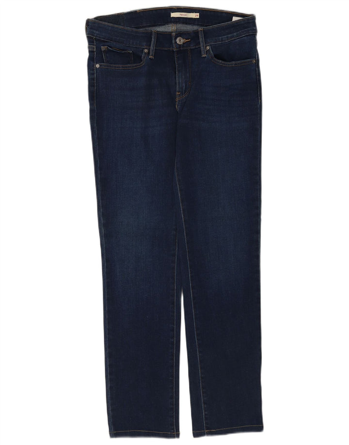 Damskie jeansy Levi's 712 Slim W29 L28 Niebieskie bawełniane