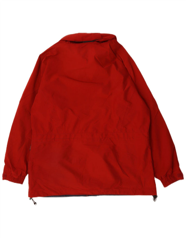 Damska kurtka przeciwdeszczowa z kapturem oversize Berghaus UK 18 XL, czerwony nylon