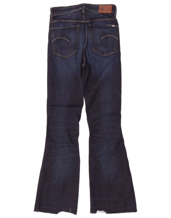 Damskie jeansy rozkloszowane G-Star W28 L30 Granatowa bawełna