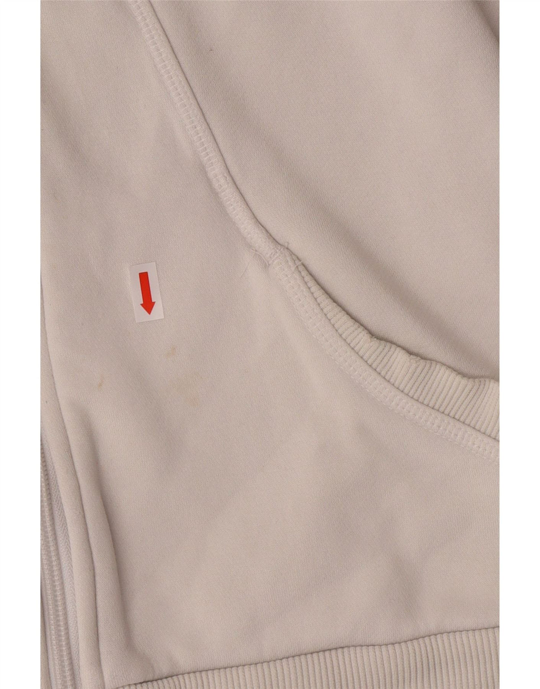 Damski sweter z kapturem i zamkiem PUMA UK 10, mały, biały