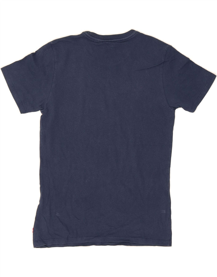 LEVI'S Mens Graphic T-Shirt Top Small Navy Blue Vintage Levi's and Second-Hand Levi's from Messina Hembry 