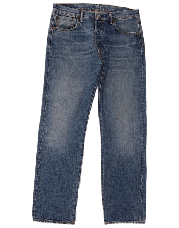 Męskie jeansy Levi's 501 Straight W34 L32 Niebieskie bawełniane