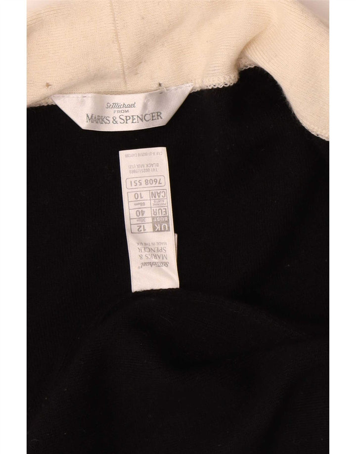 Marks & Spencer Damski sweter oversize UK 12, średni czarny