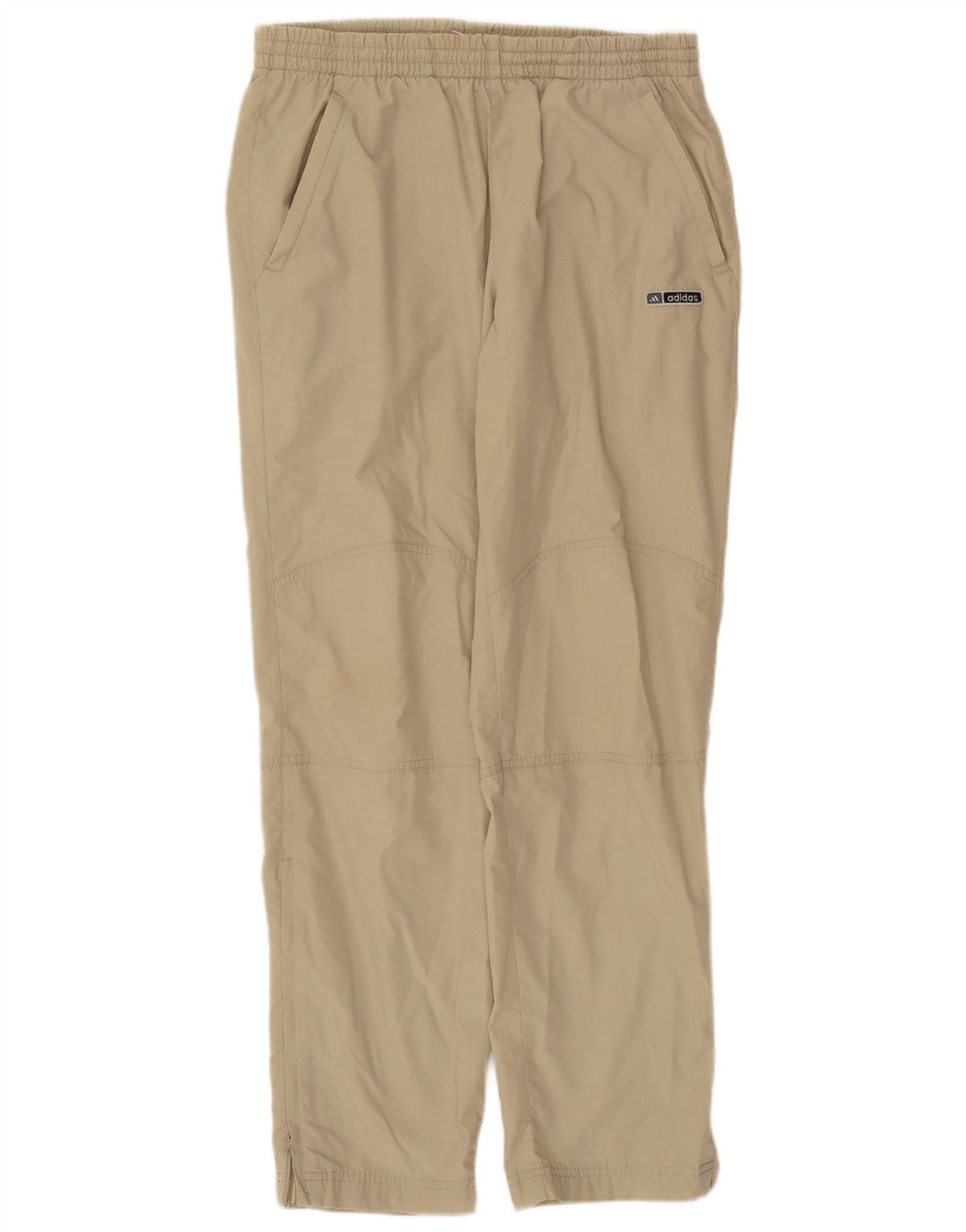 Męskie spodnie dresowe Adidas, małe, khaki, poliester