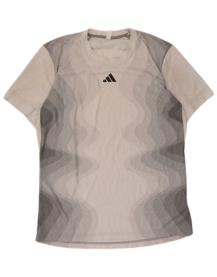 Adidas Męski T-shirt Top Duży Szary Tie Dye Poliester