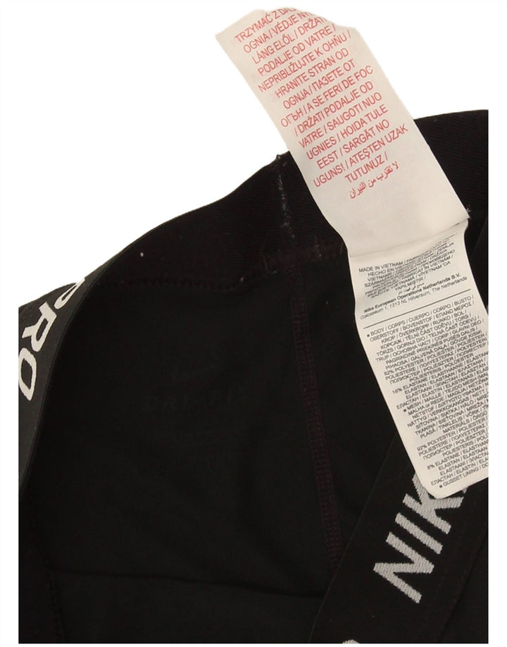 Damskie spodenki sportowe Nike Dri Fit Graphic UK 10, małe, czarne, poliestrowe