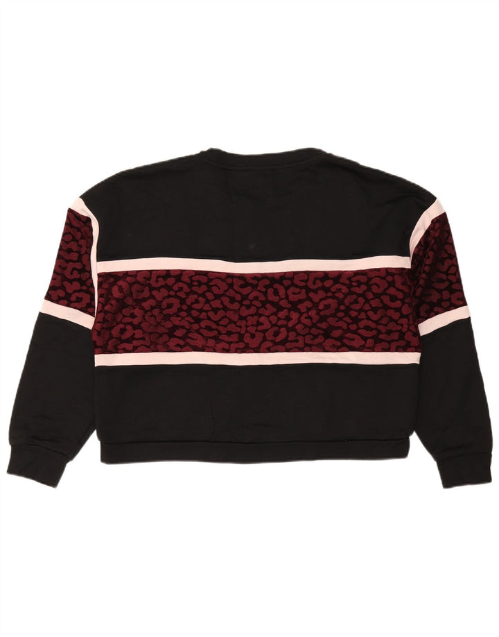 Damska bluza oversize Guess UK 14, średni czarny nadruk zwierzęcy
