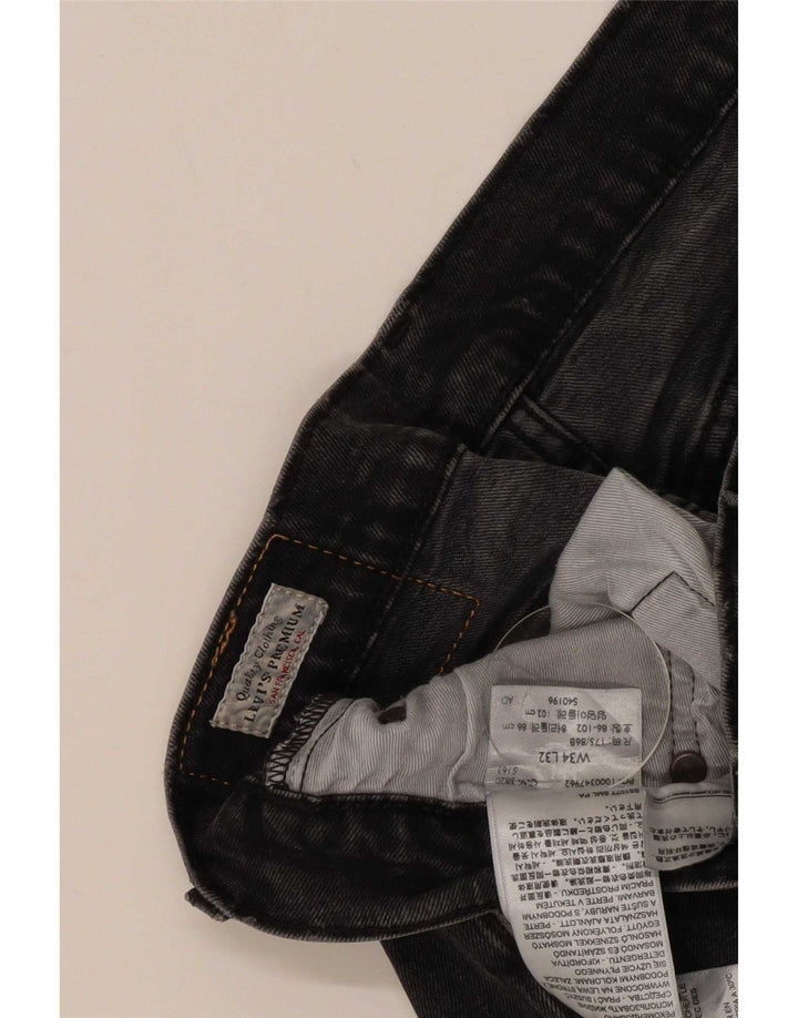 Męskie jeansy Levi's 511 Slim W34 L32 Szara bawełna