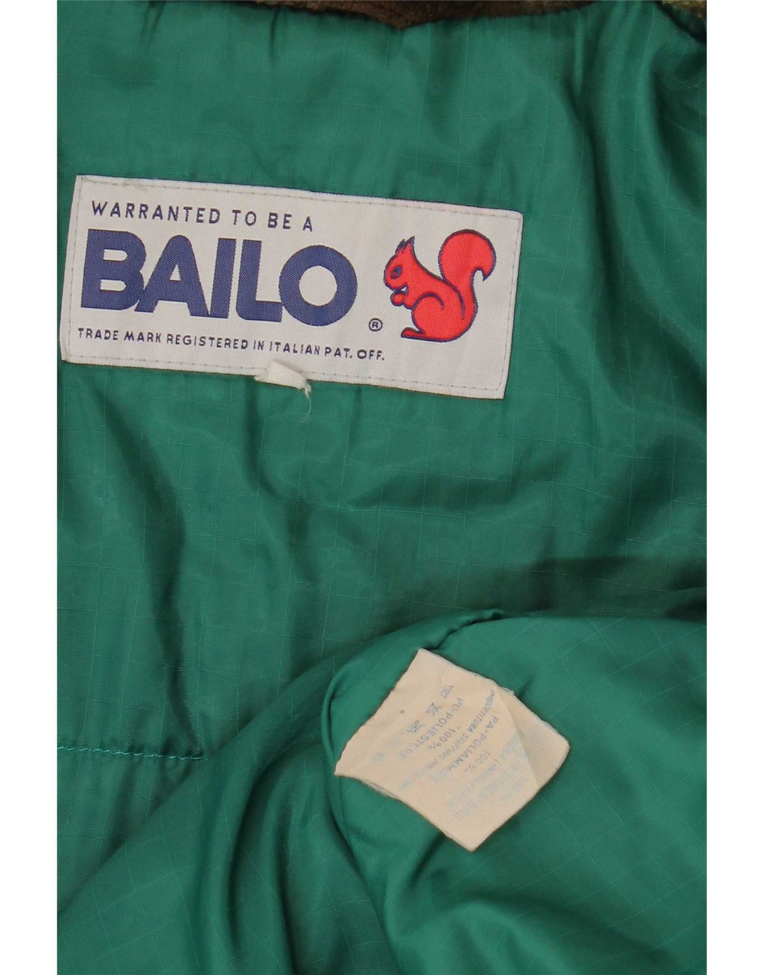 Męska kurtka polarowa Bailo UK 42 XL, poliester w zieloną kratkę