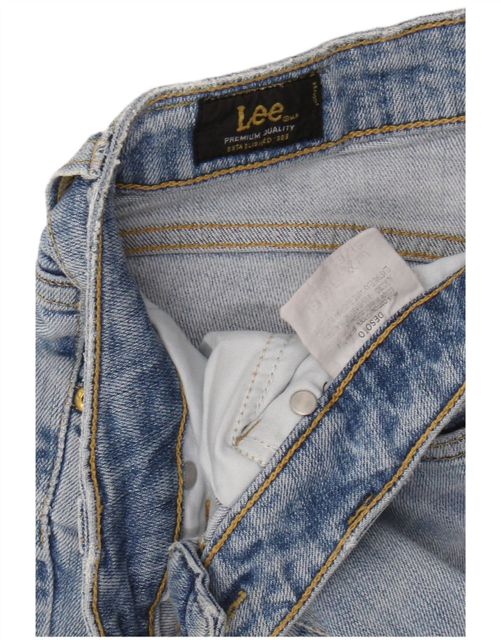 Damskie spodenki jeansowe Lee Desoto Bermudy W29 Średnioniebieskie bawełniane