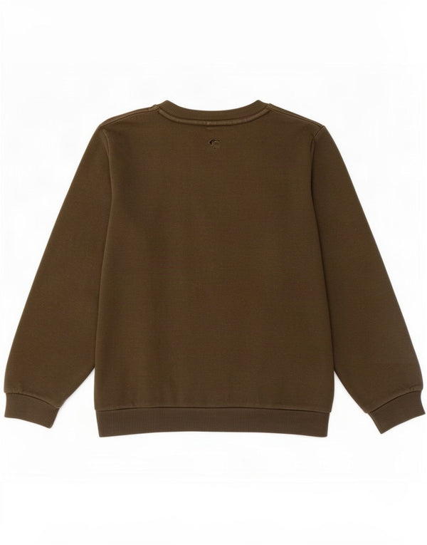 Chłopięca bluza z grafiką Puma, 5-6 lat, bawełna khaki