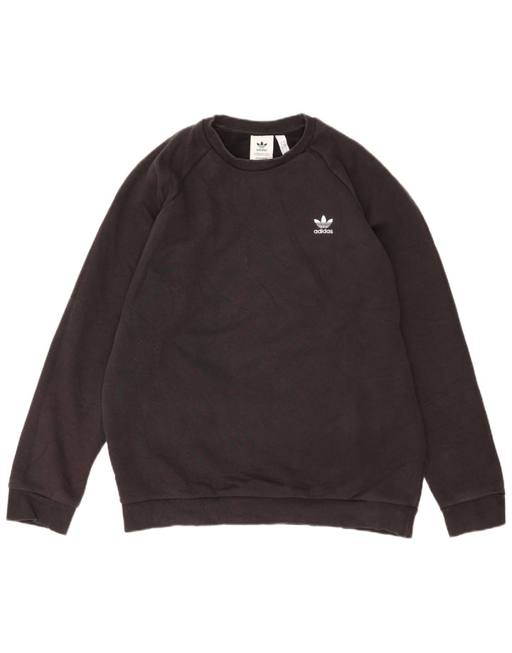 Bluza męska Adidas, duża, czarna, bawełniana