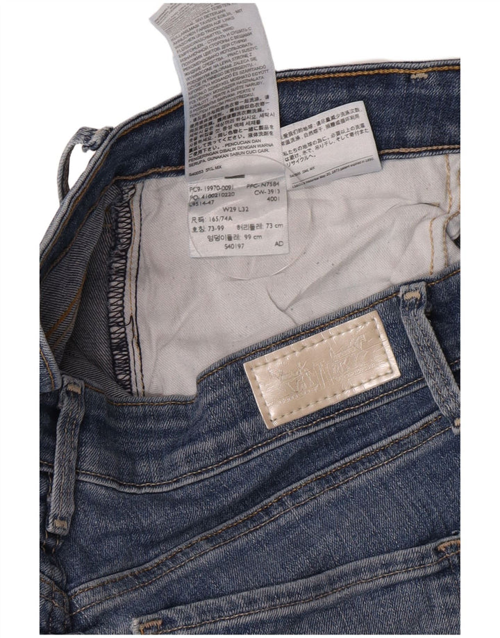 Damskie dżinsy rurki Levi's w trudnej sytuacji W29 L30 Niebieska bawełna