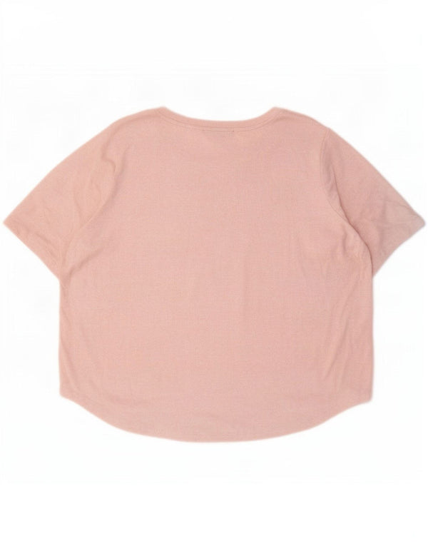 T-shirt damski Marks & Spencer Top UK 20 2XL Różowa wiskoza