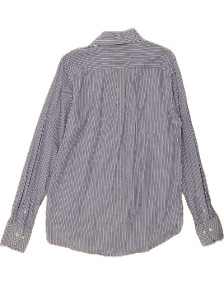 BRUGI Mens Shirt Large Blue Striped Cotton Vintage Brugi and Second-Hand Brugi from Messina Hembry 