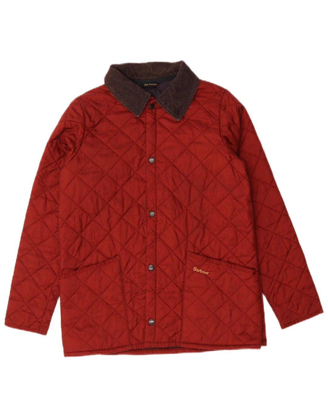Pikowana kurtka chłopięca Barbour 12-13 lat XL, bordowa