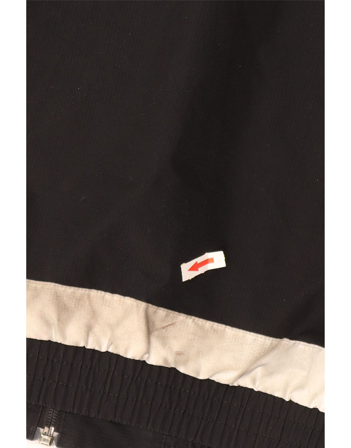 Męska kurtka przeciwdeszczowa ADIDAS z kapturem UK 38, poliester w kolorze średniej czerni