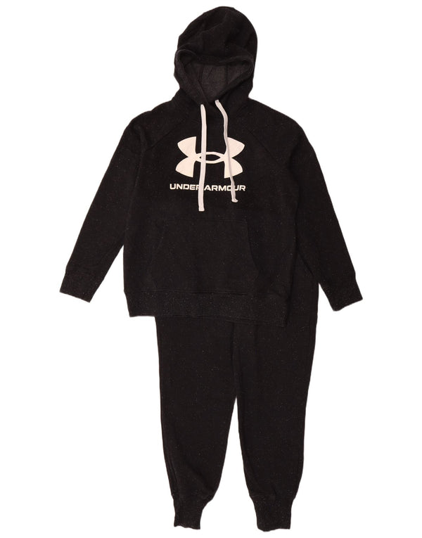 Under Armour Womens Graphic Full Tracksuit UK 10 Small  Black Cotton