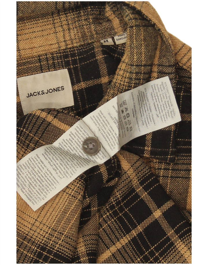 Koszula flanelowa męska Jack & Jones, bawełniana w brązową kratkę