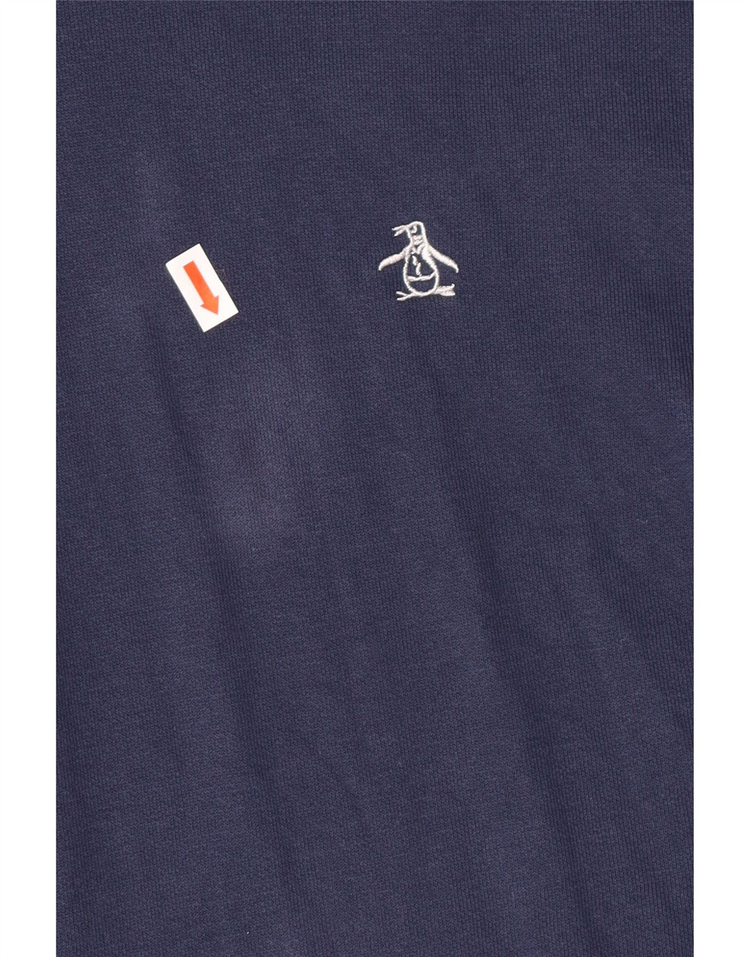 PENGUIN Męski sweter z kapturem, duży, granatowy, bawełniany