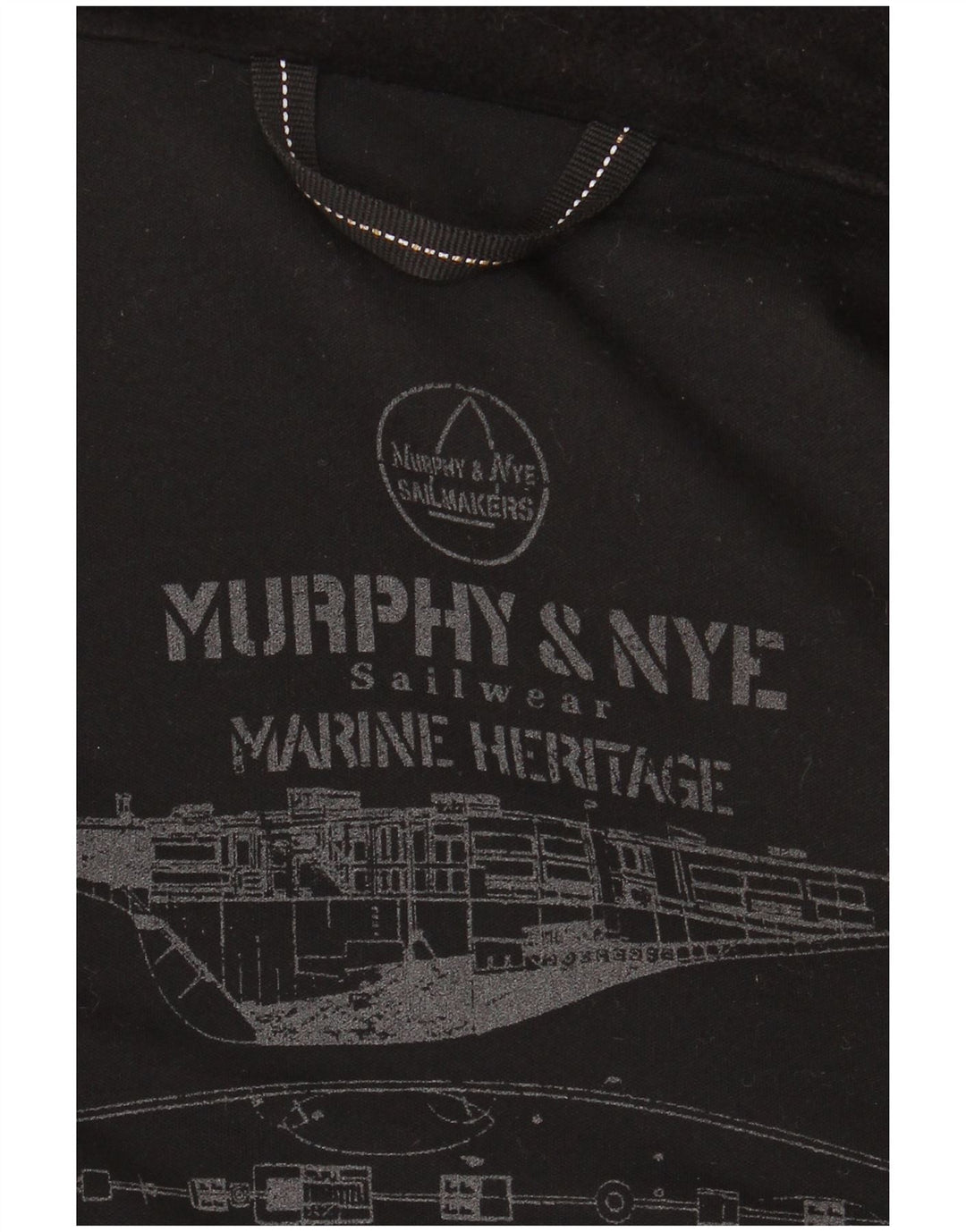 Damski płaszcz oversize Murphy & Nye w kolorze groszku UK 14, średnia czarna wełna