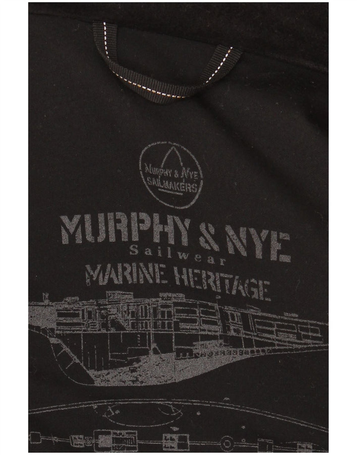 Damski płaszcz oversize Murphy & Nye w kolorze groszku UK 14, średnia czarna wełna