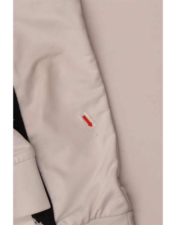 Kurtka dresowa dziewczęca KAPPA z grafiką, 11-12 lat, mała, biała